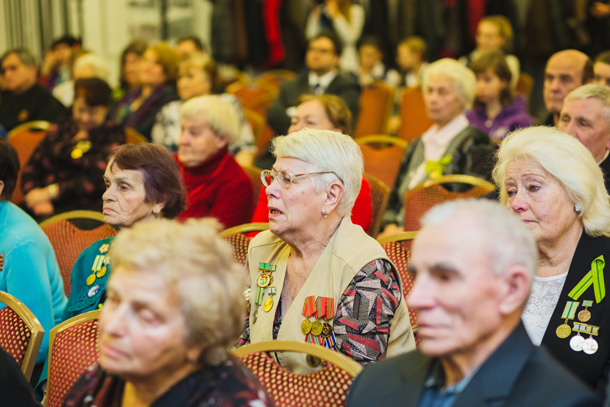 Во время торжественной встречи